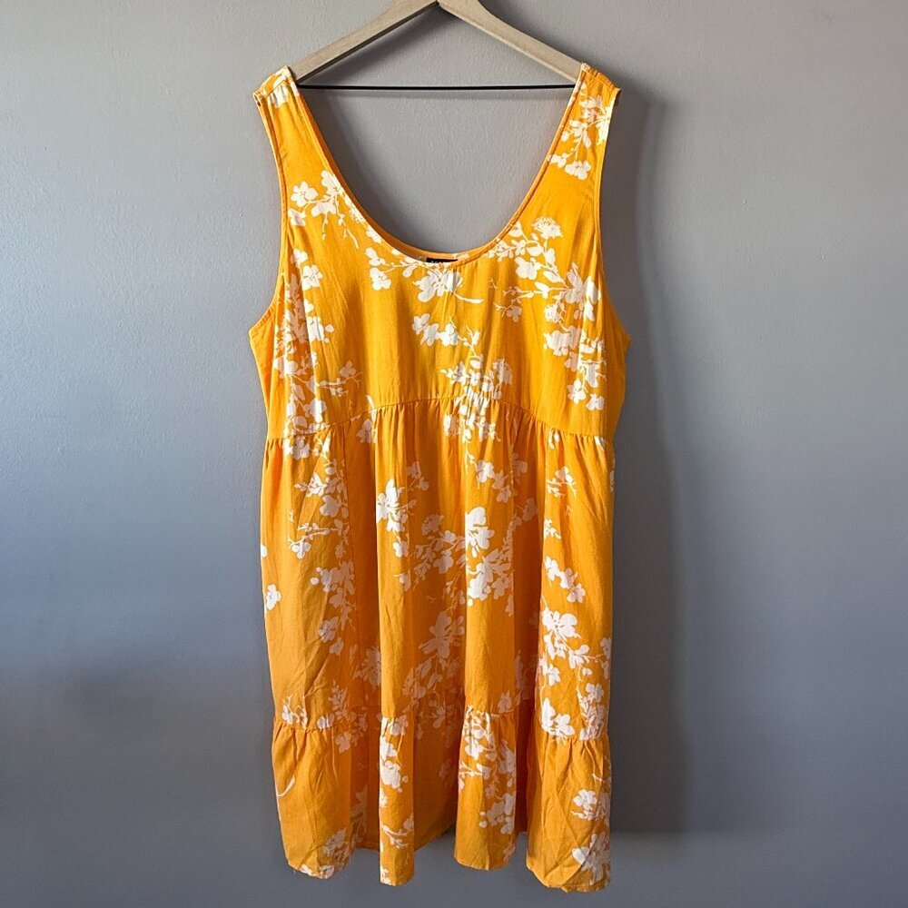 Women's Plus 2 NWT Torrid Tiered Tank Mini Dress Tropical Floral Iceland Poppy - Picture 4 of 9